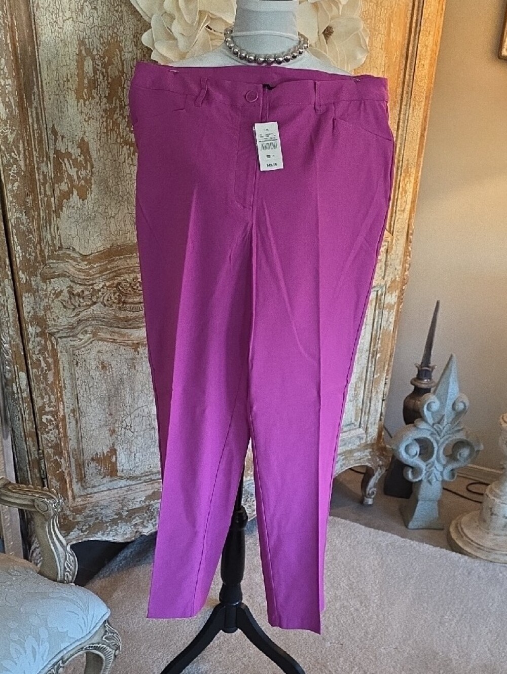 Ashley Stewart Women's Magenta Pants Size 18 - Picture 7 of 12